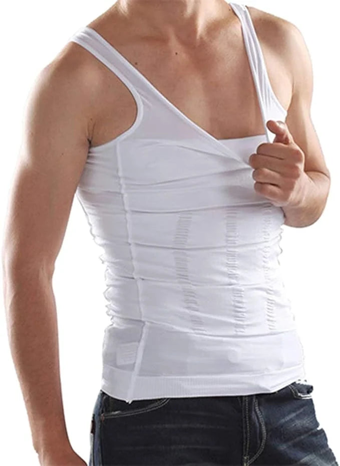Men's Slimming Body Shapewear Vest | Compression Tummy Control Undershirt for a Leaner Look