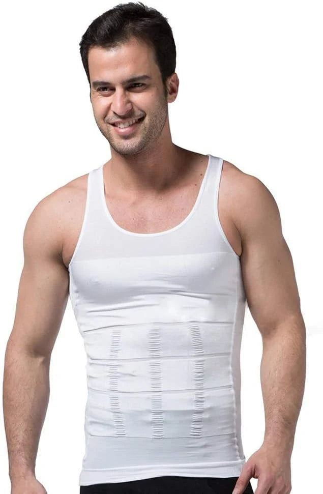 Men's Slimming Body Shapewear Vest | Compression Tummy Control Undershirt for a Leaner Look