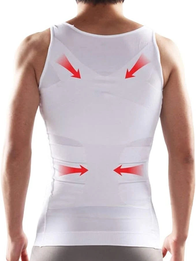 Men's Slimming Body Shapewear Vest | Compression Tummy Control Undershirt for a Leaner Look