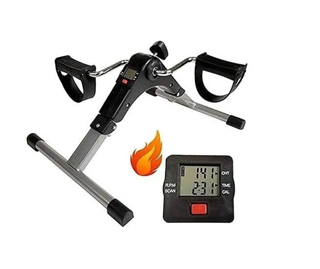 Mini Portable Pedal Exercise Bike | Adjustable Resistance, LCD Monitor & Anti-Slip Pedals