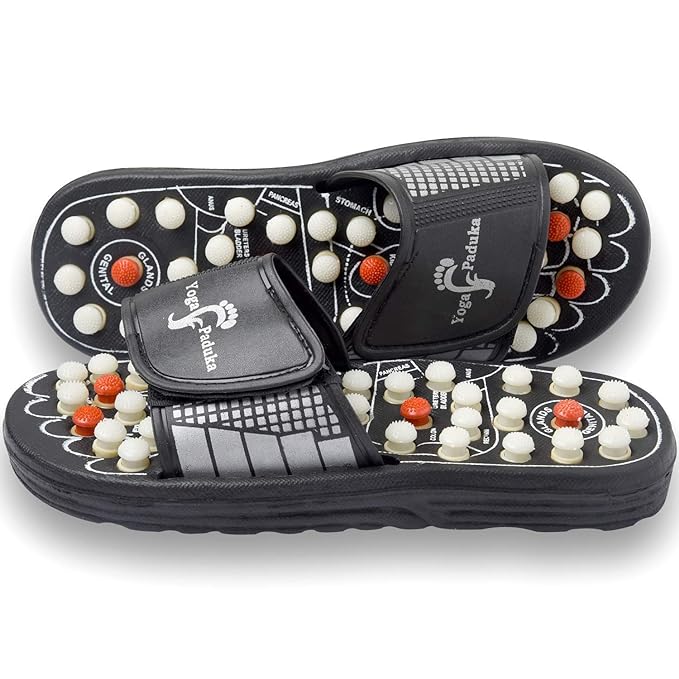 Acupressure Foot Massager Slippers | Magnetic Therapy, Multi-Bead Massage & Wellness Benefits