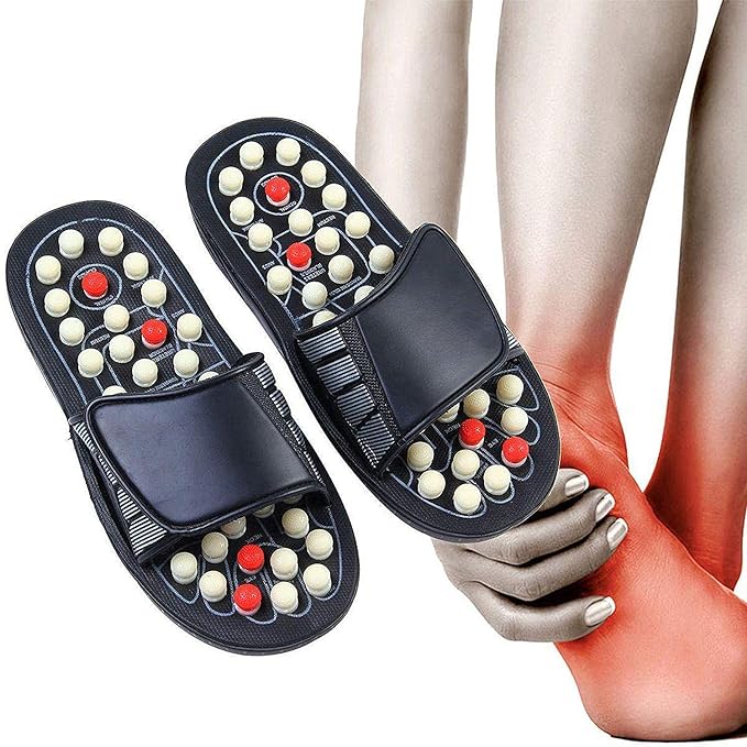Acupressure Foot Massager Slippers | Magnetic Therapy, Multi-Bead Massage & Wellness Benefits