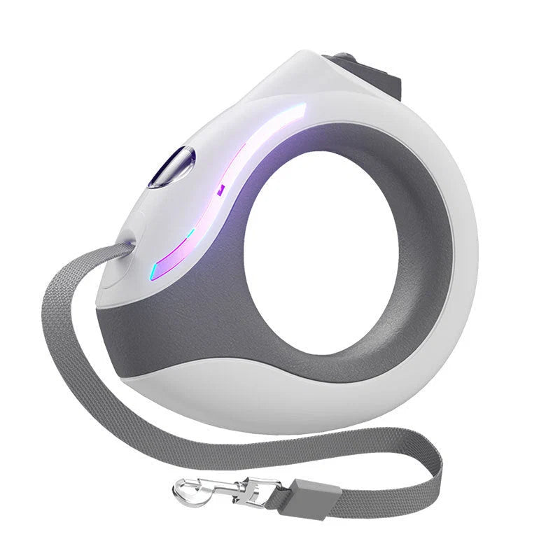 LED Retractable Dog Leash with Night Light | 3M, 80kg Pull Force & One-Button Brake