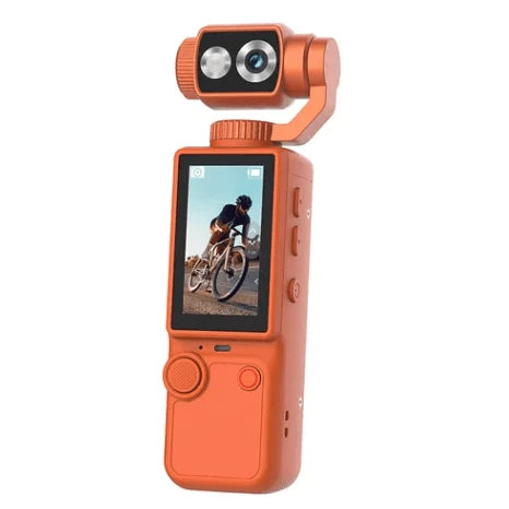 OZOT Q8 4K Handheld Gimbal Camera | Built-In Stabilizer, 2" IPS Screen & Auto-Focus