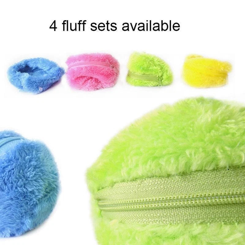 Electric Automatic Plush Pet Ball | Self-Rolling Interactive Toy for Cats & Dogs
