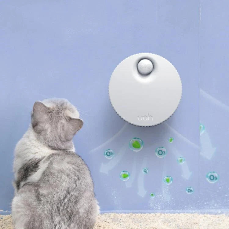 Cat Litter Box Odor Filter & Deodorizer | USB Rechargeable Pet Air Purifier 83x33mm