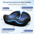Ergonomic Memory Foam Seat Cushion | Posture & Pain Relief Support