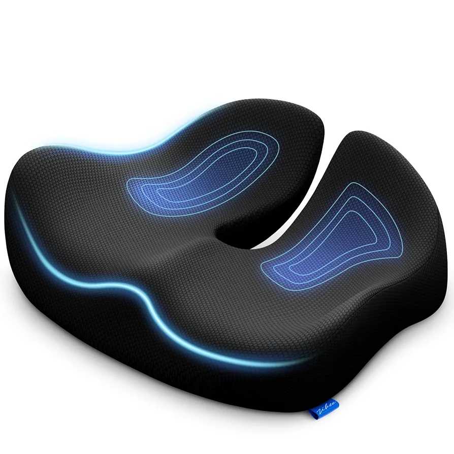 Ergonomic Memory Foam Seat Cushion | Posture & Pain Relief Support