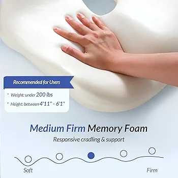 Ergonomic Memory Foam Seat Cushion | Posture & Pain Relief Support