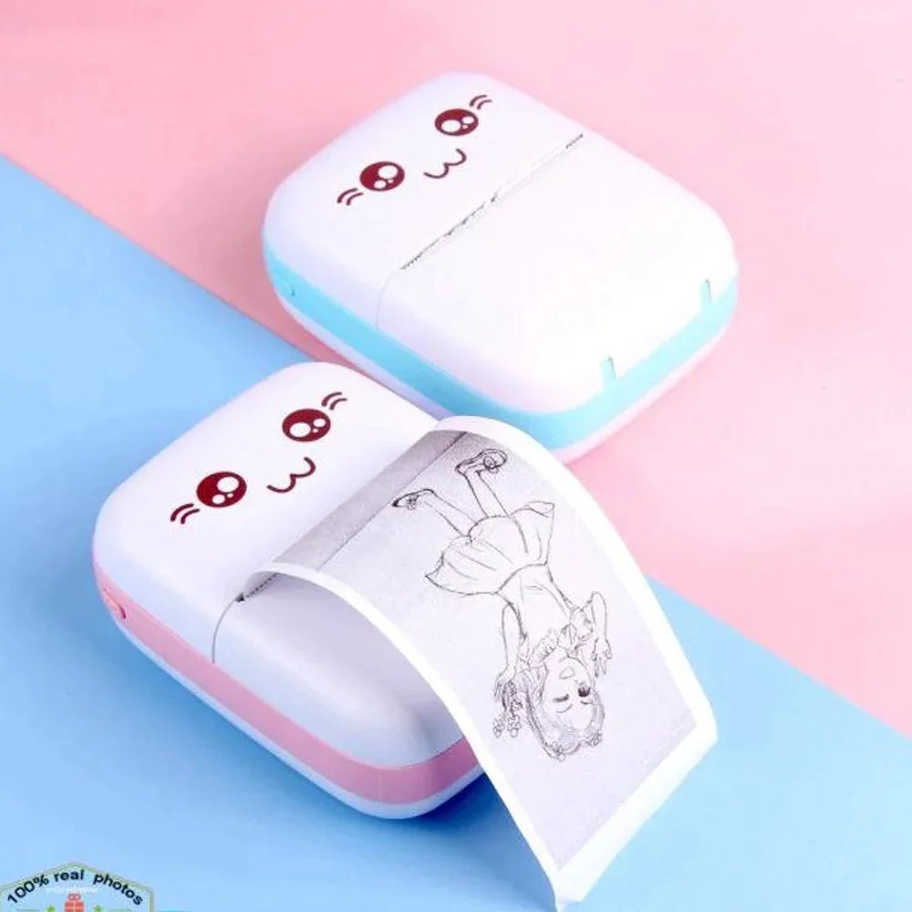 Portable Mini Pocket Thermal Printer | Wireless BT 4.0, Ink-Free, 200 DPI & 1000mAh Battery