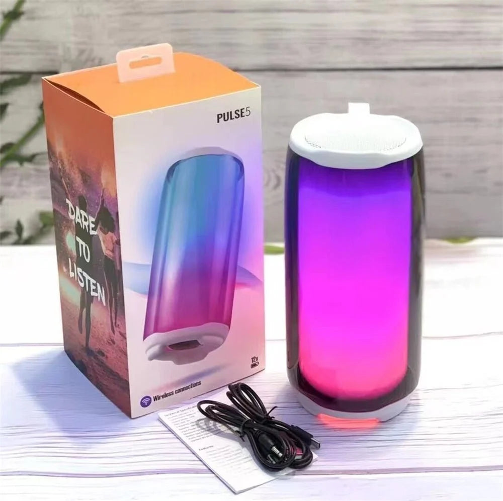 Pulse 5 Wireless Speaker | RGB Lighting, IPX7 Waterproof, 12H Battery & 100W Output