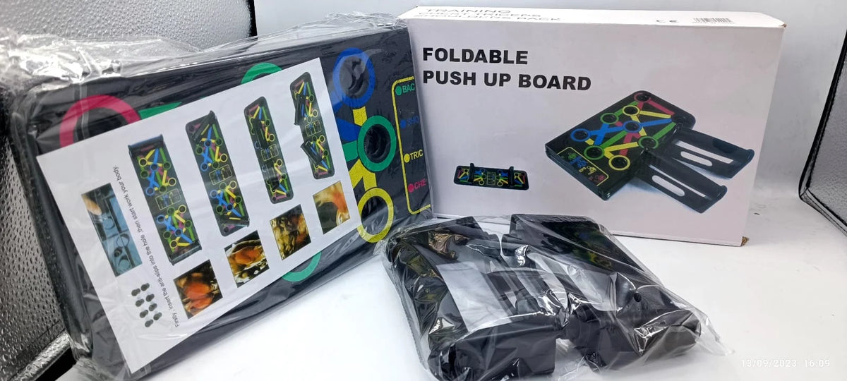 Colour-Coded Push-Up Board | Non-Slip Foldable Fitness System with Ergonomic Grips