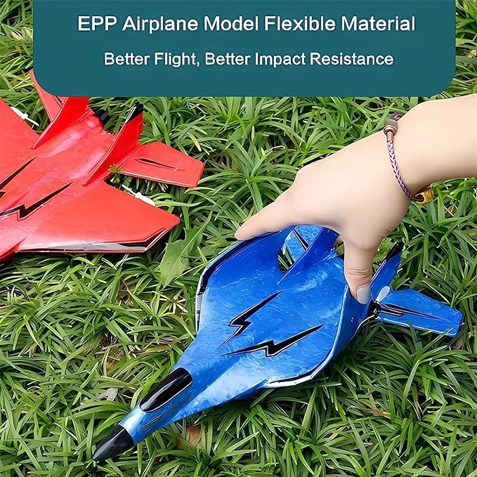 Remote Control Airplane | EPP Foam RC Plane with Gyroscope Stabiliser, 15-Min Flight & 2.4GHz Control