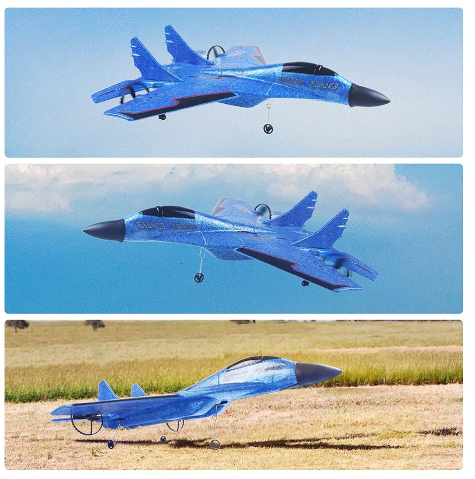 Remote Control Airplane | EPP Foam RC Plane with Gyroscope Stabiliser, 15-Min Flight & 2.4GHz Control