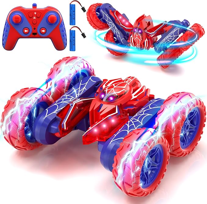 Remote Control Spider Stunt Car | Double-Sided, 360° Rotation & Flip-Proof RC Toy for Kids 8+