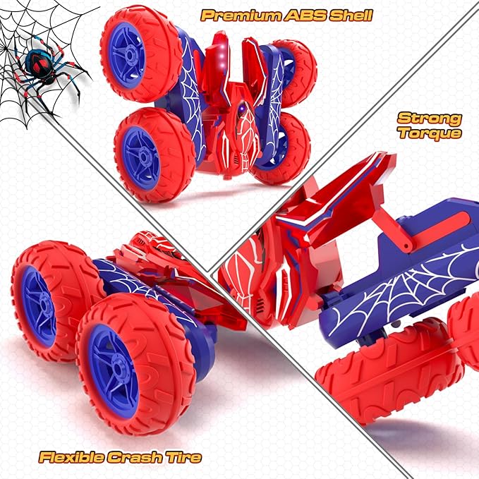 Remote Control Spider Stunt Car | Double-Sided, 360° Rotation & Flip-Proof RC Toy for Kids 8+