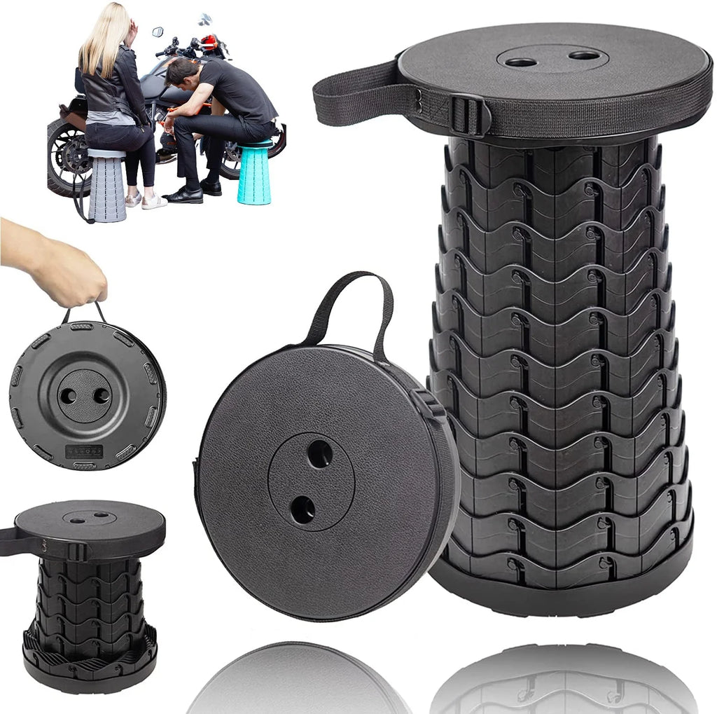 Retractable Folding Stool | Compact Foldable Step Stool for Home & Travel