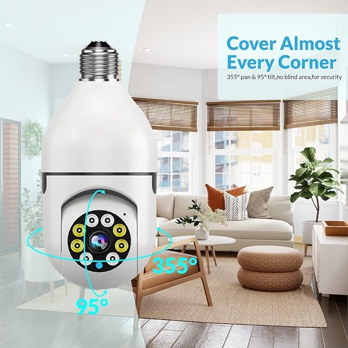 1080P WiFi Security Camera with LED Lights | Two-Way Audio, Remote Access & Cloud Storage