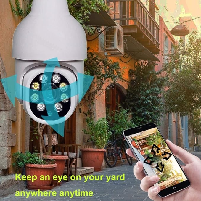 1080P WiFi Security Camera with LED Lights | Two-Way Audio, Remote Access & Cloud Storage