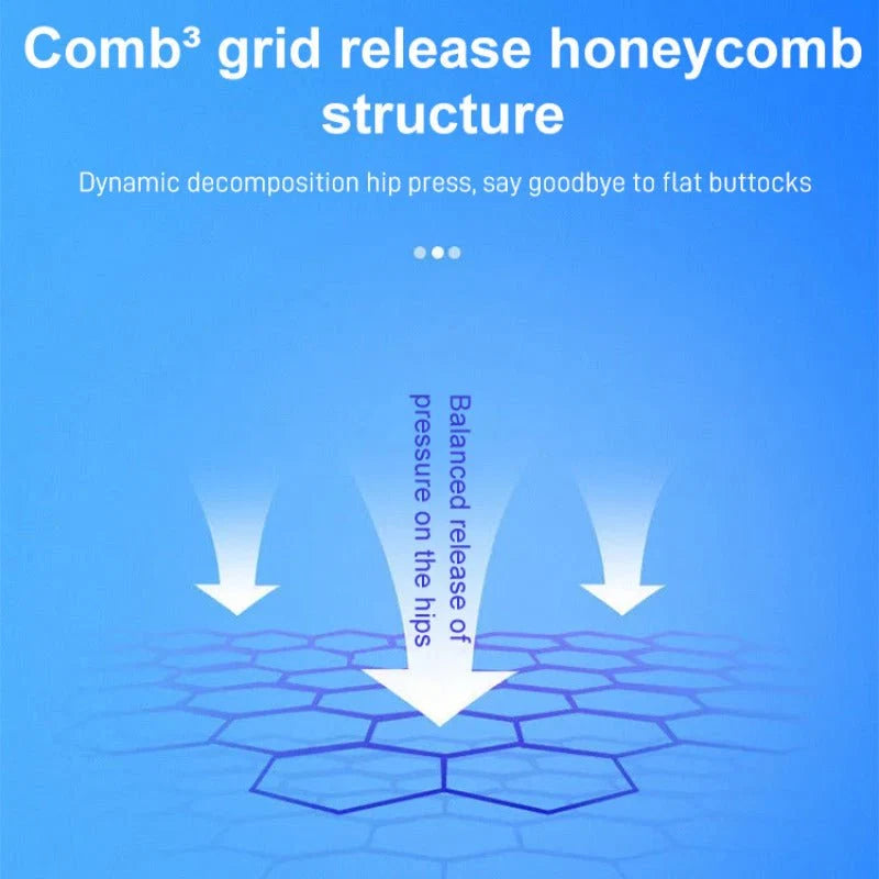 3D Honeycomb Cooling Gel Seat Cushion | Breathable Car & Office Seat Pad