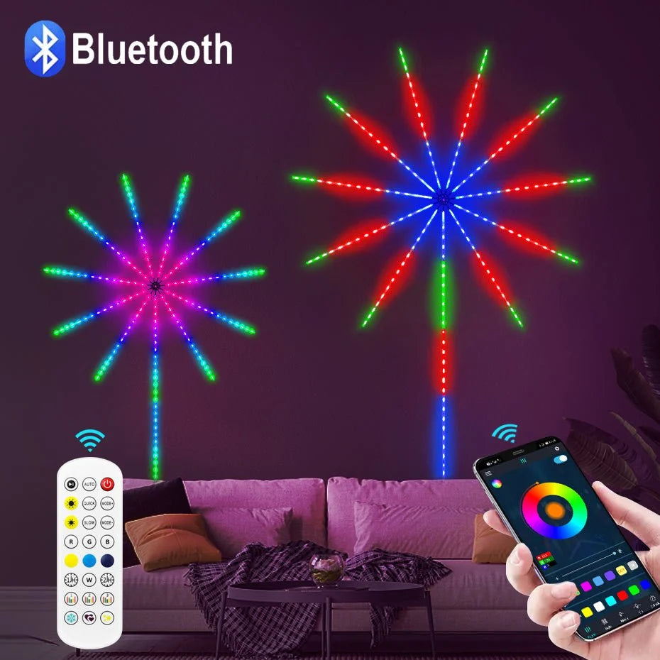 Smart Firework LED Lights | 16 Million Colours, 213 Modes, Music Sync & App Control