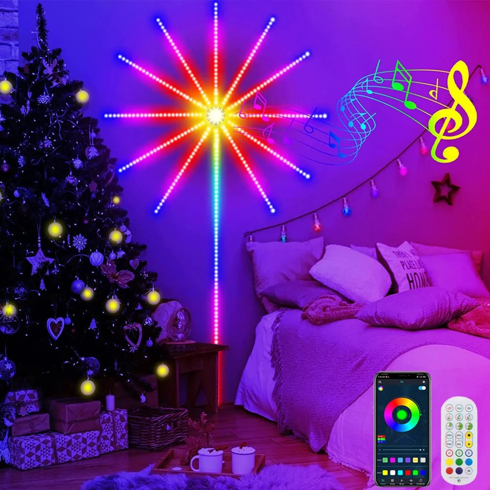 Smart Firework LED Lights | 16 Million Colours, 213 Modes, Music Sync & App Control