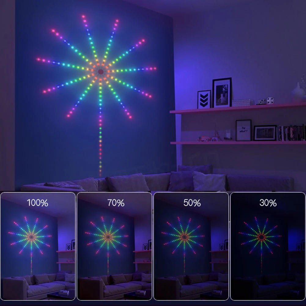 Smart Firework LED Lights | 16 Million Colours, 213 Modes, Music Sync & App Control