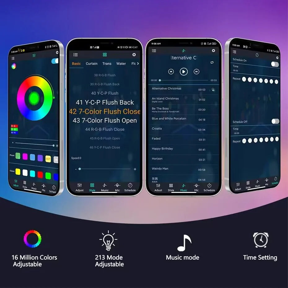 Smart Firework LED Lights | 16 Million Colours, 213 Modes, Music Sync & App Control