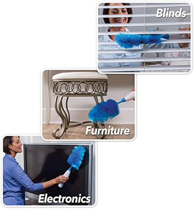 Electric Spin Cleaner Duster | Motorized Microfiber Dust Remover for Home & Electronics