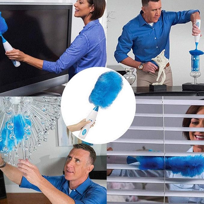 Electric Spin Cleaner Duster | Motorized Microfiber Dust Remover for Home & Electronics