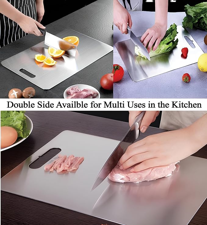 Titanium Alloy Chopping Board with Handle Cutout