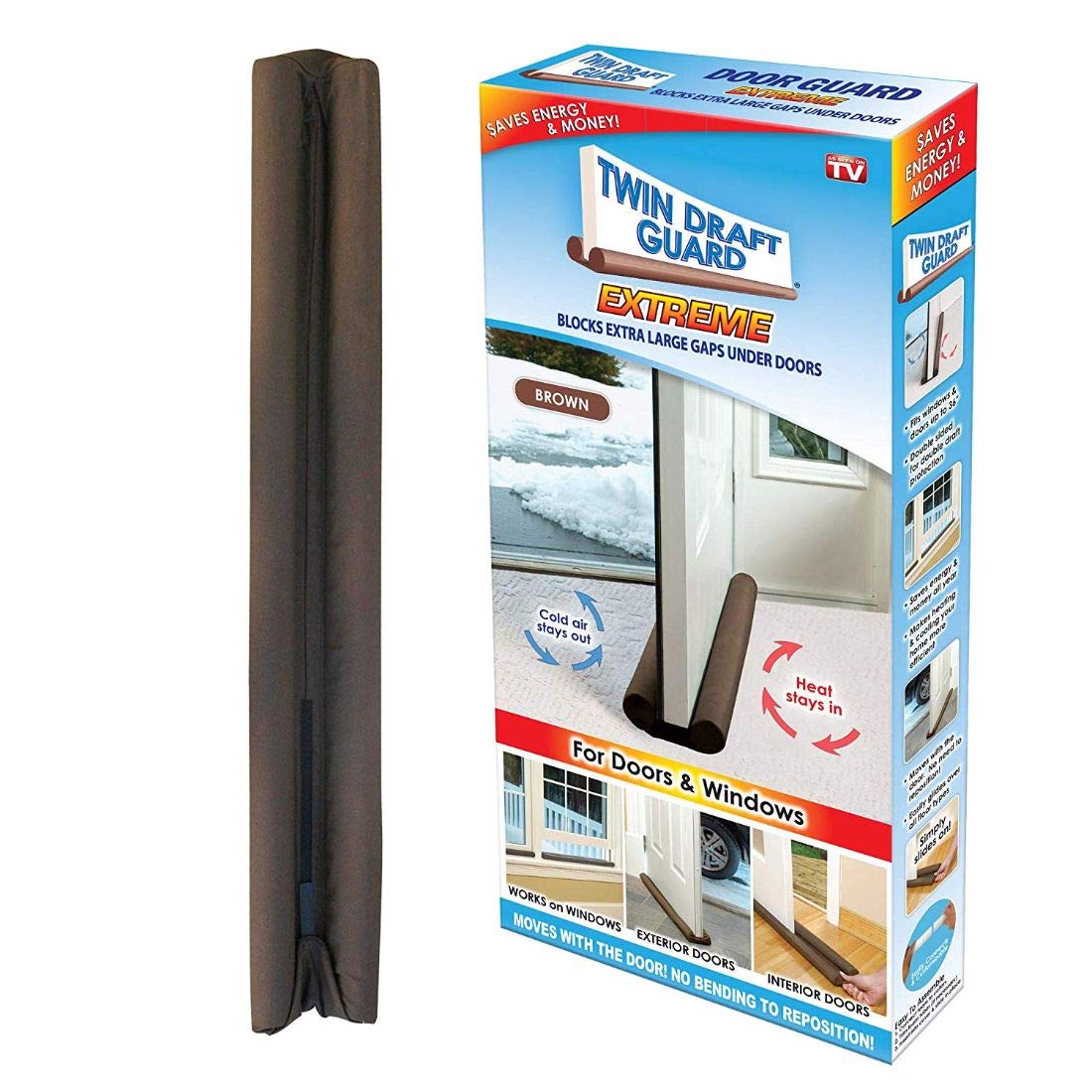 Twin Draft Guard Extreme | Double-Sided Door & Window Draft Blocker