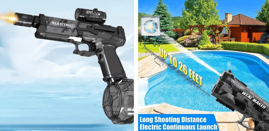 Ultimate Battle Blaster Electric Water Gun | 26ft Range, USB Rechargeable