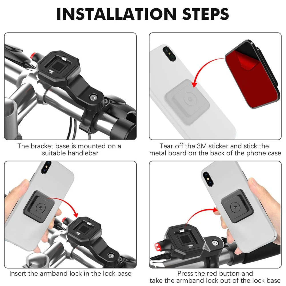 Universal Phone Arm Band | Secure Adhesive Patch for Cycling, Running & Sports